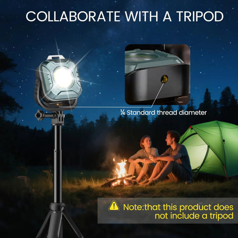 Magnetic Rechargeable Work Light 500 Lumens LED Flood Light Ultra Portable Mini Lamp With 150 Degree Rotating Head 1200 mAh Battery