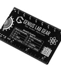 Mini Physics Multi Tool Ruler With Protractor And Compass Stainless Steel Gadget for STEM students, 3-inch black card.