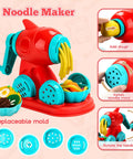 3 In 1 Dough Set With 59 Pieces For Kids Ages 3 And Up Ice Cream Maker Noodle Machine Burger Maker Kitchen Creations Fun Play Toy