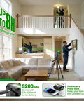Workers using 360 Degree Self Leveling Laser Level For Outdoor Projects With Auto Tracking Motorized Base indoors