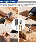 Pro Grade Sanding Drums Kit For Rotary Tool With One Eighth Inch Shank 25 Pcs 240 320 400 600 800 Grits Wet And Dry Sanding