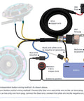 Diagram of Beefed Up Waterproof Horn Button Switch Kit With 80A Relay And Wiring Harness For Trucks Cars Boats SUVs ATVs UTE
