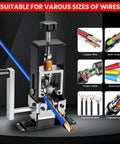 Dual Drive Wire Stripper Machine With Electric And Hand Crank Built For Scrap Copper Recycling And DIY Projects heavy duty