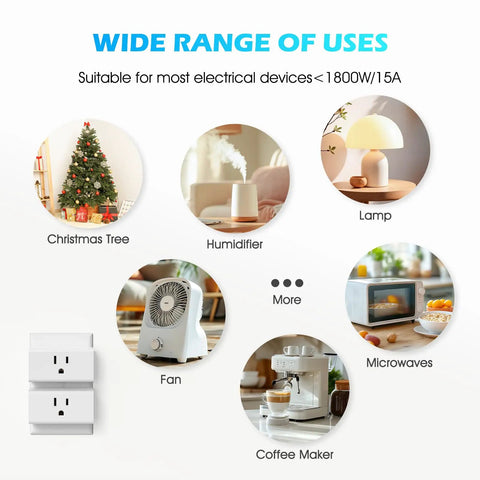 Four Outlet Remote Control Power Strip With One Remote 15A Wireless Light Switch For Household Appliances, 4 outlets shown