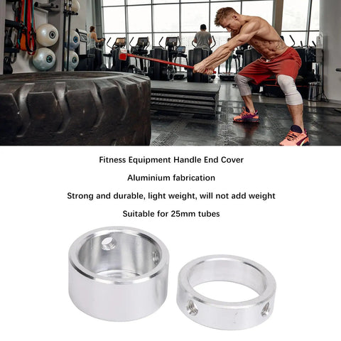Rock Solid One Inch Aluminum Handle End Covers For Gym Fitness Equipment Lightweight Wear Resistant Fitment Kits For Heavy Duty Strength Training Rack Accessories Easy Install Beef Up Your Rig