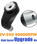 Two Pack 12V RS550 High Speed Gearboxes 40000RPM For Power Wheels Ride On Cars Upgrade Replacement Parts, zoom on details