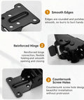 Beefy 2 Pack Heavy Duty Locking Folding Table Hinge Brackets With 180 Degree Self Locking Function details