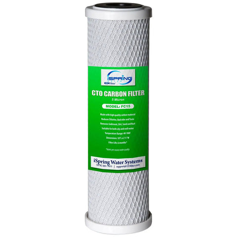 Countertop Drinking Water Filtration System With Carbon Block Filter 2.5 By 10 Inches Delivers Clean Water By Removing Chlorine Odors Sand Silt And Rust Easy DIY Install No Tools Or Plumber Needed Plug And Play Setup