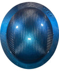Carbon Fiber Full Brim Hard Hat With 6 Point Ratchet Suspension, OSHA And ANSI Rated, Heavy Duty Construction Helmet Top View