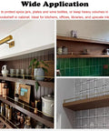 Rock Solid 6MM Brass Shelf Rail Bracket Kit With Adjustable Guard Fence And Sturdy Spindles in kitchen shelving for securing items.
