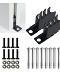 Heavy Duty Ground Mounting Kit For Four Panel Privacy Screens That Secures To Concrete includes bolts and brackets, fits all panels