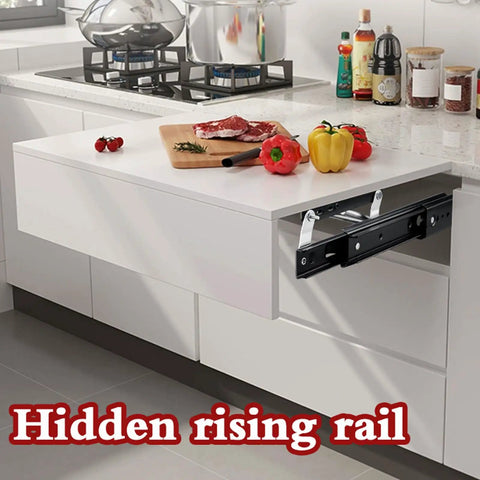 Heavy-Duty Drawer Slides With Soft-Close Ball Bearings Hidden Guides For Kitchen Cabinets Built Tough Glide in kitchen setup