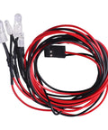 All Purpose RC Car Light Kit With 4 LEDs White Headlights And Red Tail Lights For Traxxas Slash and most RC cars trucks tanks crawlers