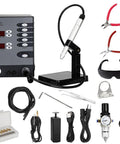 Pulse Arc Welder for Permanent Jewelry 100A 110V Portable Welding Machine Jewelry Tool with accessories displayed