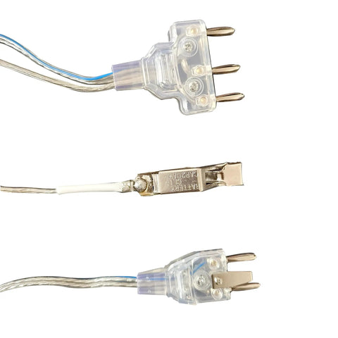 Universal body cords from Must Have All In One Fencing Gear Kit For Foil Epee And Saber with clear connectors.