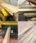 Heavy Duty 2000W Benchtop Planer Slick 13 Inch Desktop Electric Jointer in use, preparing wood for DIY projects.