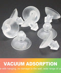Eighteen Millimeter Glass Table Suction Cups Set Of Twenty With Clear Anti Slip Pads For Furniture Tiny Transparent Rubber Bumpers