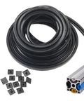 315 Inch 8 Meter Soft Cover Seal Strip For 2020 Series Aluminum Extrusion Profile 6mm T Slot And 6mm V Slot Dust Protection With 12 End Caps