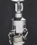 2pc Threader Set For PVC Pipes 1/2 And 3/4 Inch Opener With Electric Drill High Hardness Alloy Pipe threading tool in use.