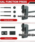 13 Piece Chain Breaker Kit For Motorcycles - Heavy Duty Chain Rivet Cutter and Chain Riveter tools on display