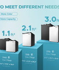 No Drama 3.0 Cu Ft Upright Mini Freezer With Single Door, Reversible Hinge, Black Compact Chill Zone comparison with various sizes.