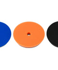 5.5 Inch HDO Foam Polishing Pad Kit 3 Pack For Pro Grade Buffing Heavy Duty Orbital Pads With Tapered Edge Dense Foam