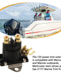 12V Power Trim Solenoid Switch For Mariner Outboard Motors 35 275 HP Boss Grade Replacement 89-96158T with boat