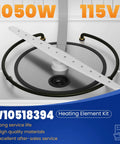 Dishwasher Heating Element Replacement For Easy Install And Durable Performance Compatible With Kenmore Maytag Amana Dishwashers 8194250 8563007 8572861 W10134009 W10441445 W10518394VP close-up view.
