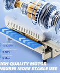 ProGrade Commercial Heat Sealer Machine With Adjustable Temperature And Speed showing motor and component details