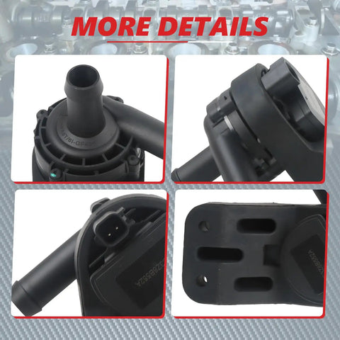 Kick Overheating To The Curb With This Badass Auxiliary Coolant Pump Built For 2008 To 2010 Ford F-250 F-350 F-450 F-550 Super Duty 6.4L V8 Diesel Rigs And Trucks close-up view of pump with ports