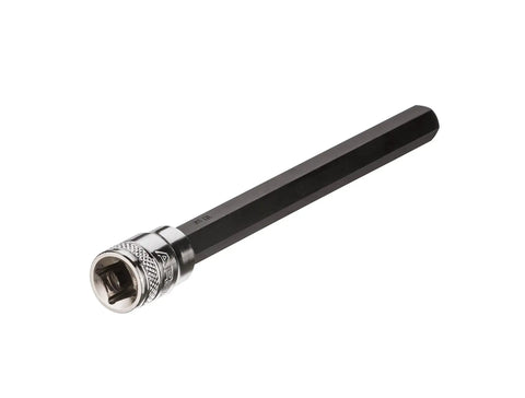 Extra Long Metric Hex Bit Socket Set With S2 Bits For Max Torque And A Handy Storage Rail Heat Treated Chrome Vanadium in 3/8 Inch Drive