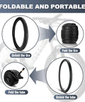 Two Pack 26x1.95 Mountain Bike Tires With Tubes And Tire Levers Puncture Resistant 26 Inch MTB Tire Kit foldable view