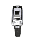 Rectangle 2-Pin Base for 12-Degree Angled Light Pole With Swivel Cover, Zamak Finish, 4 Inches By 1 And 5 Eighths Inches front view