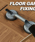 2 Pack Heavy Duty Aluminum Vacuum Glass Lifters With Rock Solid Grip And Hella Strong 240 Pound Crush Capacity For Mirror Tile Granite Moving And Quick Dent Pulling Jobs on wooden floor.