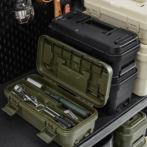 Boss Level Tool Box Organizers In 6.5L And 4L Sizes With Secure Locking Clasps Layered Compartments