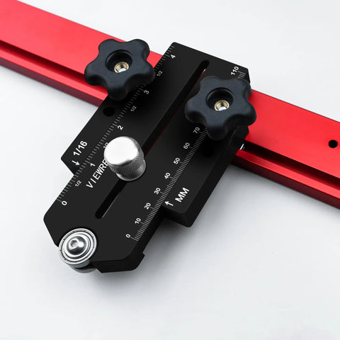 Heavy Duty Thin Rip Jig Fence Guide Compatible With Most Table Saw Band Saw Router Table For No Sweat Precision Cutting close-up view