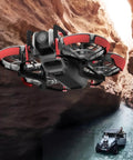 Ultra Lightweight Drone Anti Collision Protection Kit with 3K Carbon Fiber Frame in canyon scenery