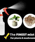 Boss Grade 16 Oz Spray Bottles 4 Pack With Dilution Ratios And Ounces To Milliliters Made In USA, misting plants and mushrooms