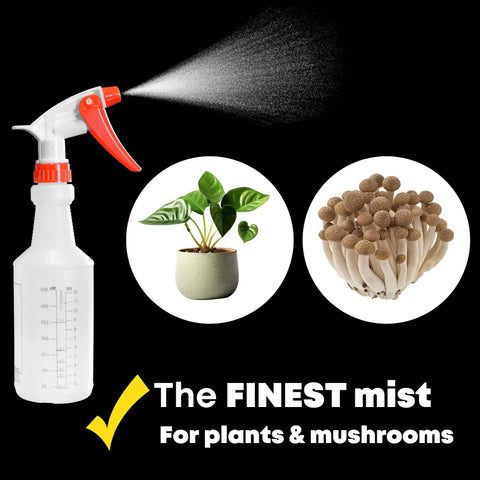 Boss Grade 16 Oz Spray Bottles 4 Pack With Dilution Ratios And Ounces To Milliliters Made In USA, misting plants and mushrooms