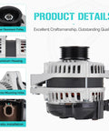 Beefed Up Plug And Play 3.5L Alternator Replacement For Honda Accord Crosstour Acura RDX And TLX 2013 To 2020 Automatic Transmission