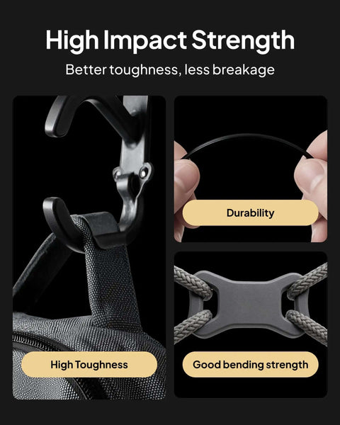 Graphic of high impact strength, featuring durability and toughness, related to Carbon Fiber Reinforced PETG Filament 1.75mm 1kg Spool For FDM 3D Printers