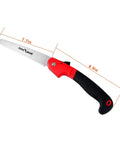 Folding Pruning Saw With Triple Cut Razor Teeth For Quick Wood Cutting And Tree Trimming On Camping Runs 7.7 Inch High Carbon Steel Blade Ergonomic Handle