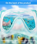 Adult Scuba Diving Mask With Tempered Glass Lens displaying underwater view