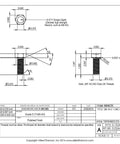 Pack Of 10 Badass 3/8-16 X 1 UNC Titanium Hex Head Bolts Grade 5 Ti-6Al-4V technical drawing with dimensions.