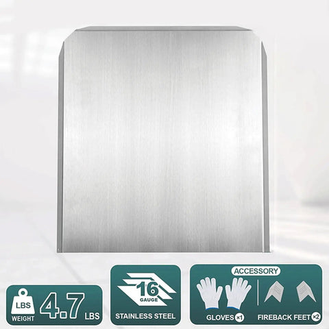 Adjustable Steel Heat Deflectors With Base And Back Panel For Efficient Home Heating In Fireplaces Easy Backplate Installation