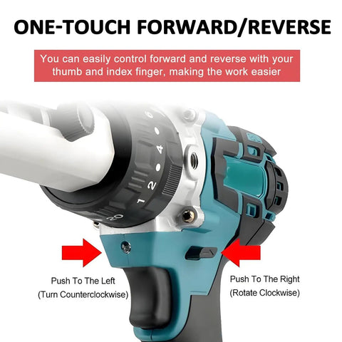 Premium Cordless Electric Wire Stripper Machine With Dual Four Ah Batteries And Twenty Bushings features a one-touch forward/reverse control.