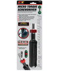 Super Precise Adjustable Micro Torque Screwdriver with packaging showing 15 in-lbs max torque, ideal for electronics and firearms.