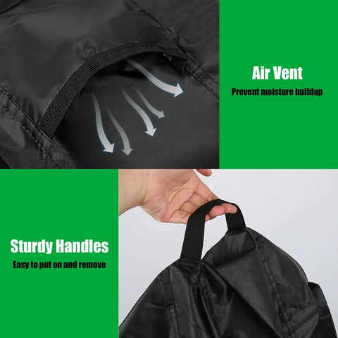 Outdoor Prep Table Cover 36 By 30 By 35 Inches Waterproof with air vents and sturdy handles for easy handling.