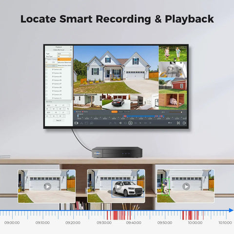 8 Channel DVR 5MP Hybrid CCTV Recorder With 5 In 1 AHD TVI CVI CVBS IPC Support, Plug And Play Remote Access, No Monthly Fee, No Hard Drive Needed, Local Viewing For Security Cameras