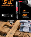 Image of 2 inch Torx bit being used with a drill on wood, part of a 10 Piece Security Torx Bit Set Including Tamper Resistant Star Bits Tt6 To Tt40 And 2 Inch Shafts For Impact Drivers Built Solid To Handle Whatever You Gonna Crank On Later.